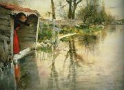 Carl Larsson Wide Loing oil on canvas